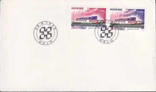 NORWEGEN 1973 Mi-Nr. 662/63 FDC Norden