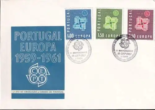 PORTUGAL 1961 Mi-Nr. 907/09 CEPT FDC