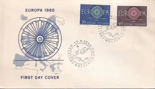 FINNLAND 1960 Mi-Nr. 525/26 CEPT FDC