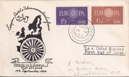 IRLAND 1960 Mi-Nr. 146/47 CEPT FDC