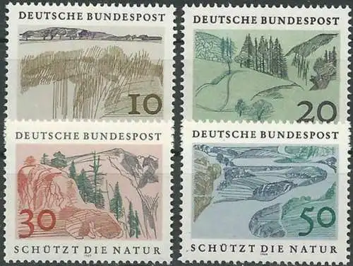 DEUTSCHLAND 1969 Mi-Nr. 591/94 ** MNH