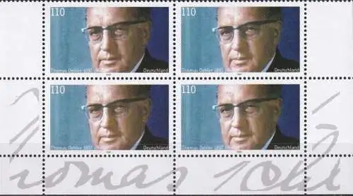 DEUTSCHLAND 1997 Mi-Nr. 1963 Viererblock ** MNH