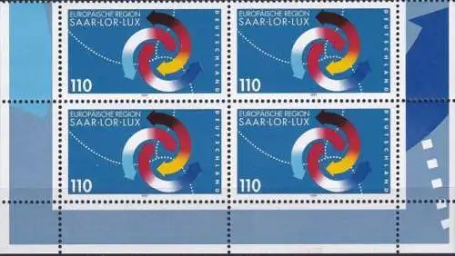 DEUTSCHLAND 1997 Mi-Nr. 1957 Viererblock ** MNH