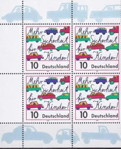 DEUTSCHLAND 1997 Mi-Nr. 1954 Viererblock ** MNH