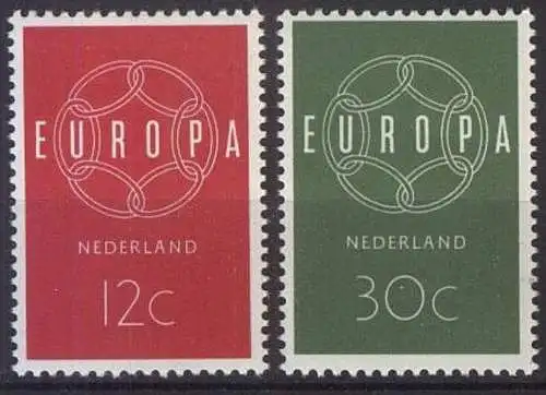 NIEDERLANDE 1959 Mi-Nr. 735/36 **  MNH - CEPT