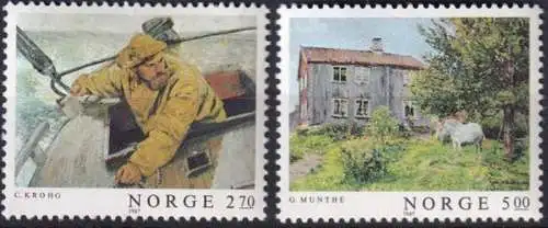 NORWEGEN 1987 Mi-Nr. 979/80 ** MNH