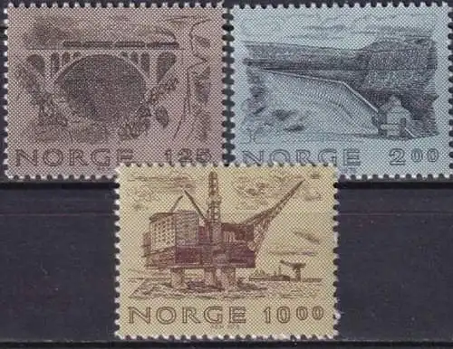 NORWEGEN 1979 Mi-Nr. 803/05 ** MNH