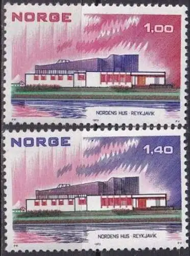 NORWEGEN 1973 Mi-Nr. 662/63 ** MNH