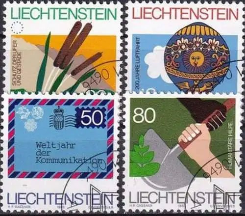 LIECHTENSTEIN 1983 Mi-Nr. 824/27 o used - aus Abo