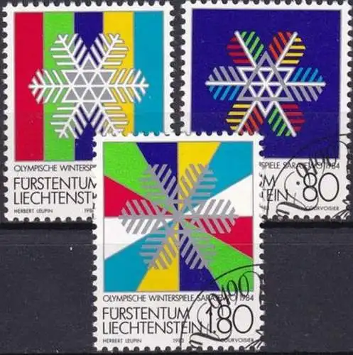 LIECHTENSTEIN 1983 Mi-Nr. 834/36 o used - aus Abo