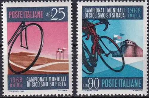 ITALIEN 1968 Mi-Nr. 1278/79 ** MNH