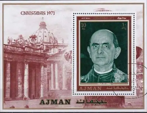 AJMAN 1971 Mi-Nr. Block 290 o used - aus Abo