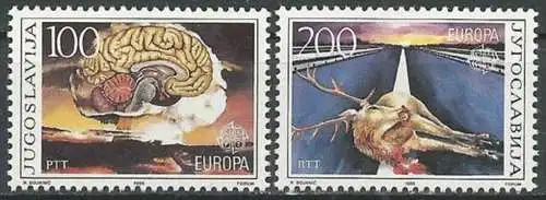 JUGOSLAWIEN 1986 Mi-Nr. 2156/57 ** MNH - CEPT