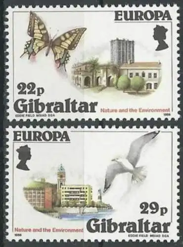 GIBRALTAR 1986 Mi-Nr. 503/04 ** MNH - CEPT