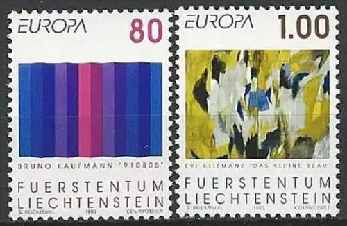 LIECHTENSTEIN 1993 Mi-Nr. 1054/55 ** MNH - CEPT