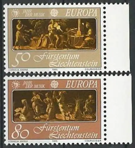 LIECHTENSTEIN 1985 Mi-Nr. 866/67 ** MNH - CEPT