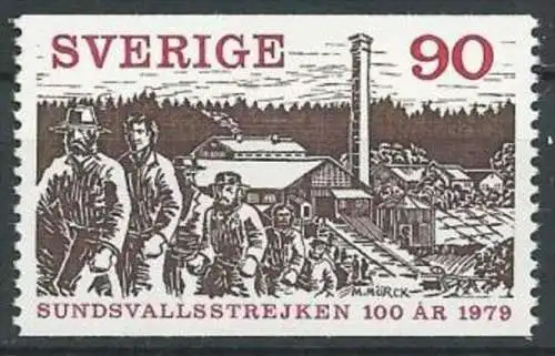 SCHWEDEN 1979 Mi-Nr. 1071 ** MNH