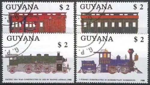 GUYANA 1989 Mi-Nr. 2475/78 o used