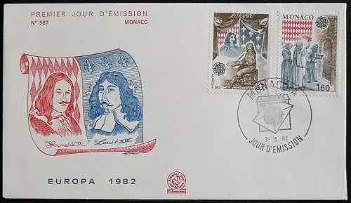 MONACO 1982 Mi-Nr. 1526/27 CEPT FDC