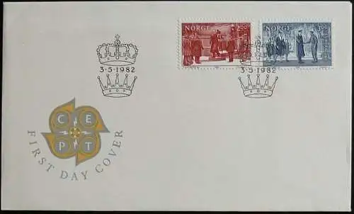 NORWEGEN 1982 Mi-Nr. 865/66 CEPT FDC