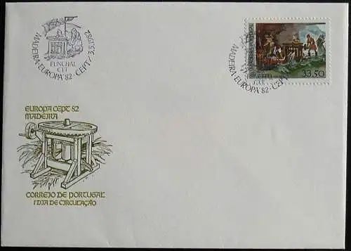 MADEIRA 1982 Mi-Nr. 77 CEPT FDC