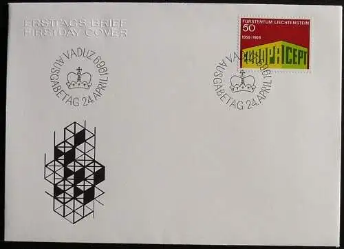 LIECHTENSTEIN 1969 Mi-Nr. 507 CEPT FDC