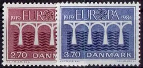 DÄNEMARK 1984 Mi-Nr. 806/07 ** MNH - CEPT