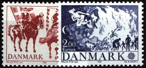 DÄNEMARK 1981 Mi-Nr. 730/31 ** MNH - CEPT