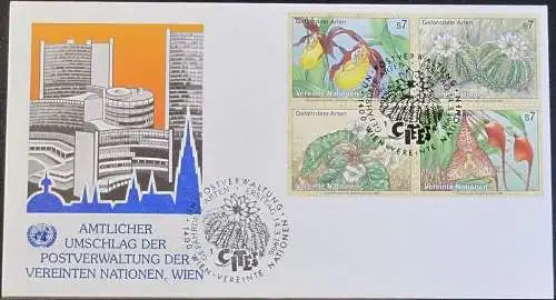 UNO WIEN 1996 Mi-Nr. 205/08  FDC