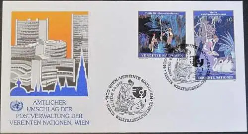 UNO WIEN 1995 Mi-Nr. 188/89  FDC