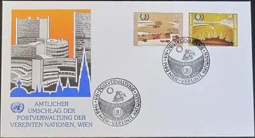 UNO WIEN 1995 Mi-Nr. 184/85  FDC