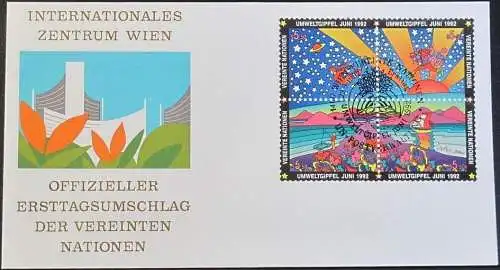 UNO WIEN 1992 Mi-Nr. 129/32  FDC