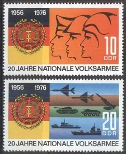 DDR 1976 Mi-Nr. 2116/17 ** MNH