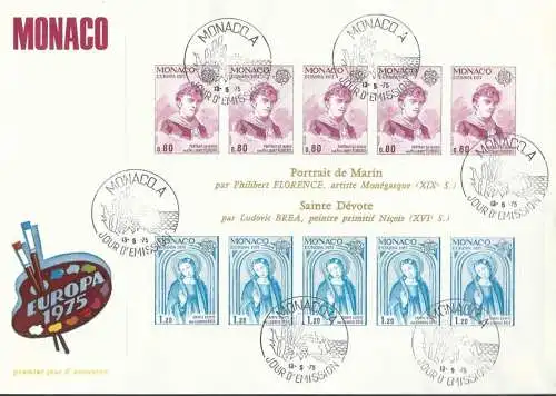 MONACO 1975 Mi-Nr. Block 8 FDC