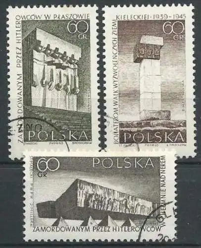 POLEN 1965 Mi-Nr. 1632/34 o used