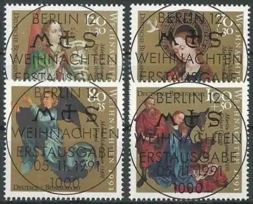 DEUTSCHLAND 1991 Mi-Nr. 1578/81 o used - aus ABO