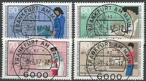 DEUTSCHLAND 1987 Mi-Nr. 1315/18 o used - aus ABO