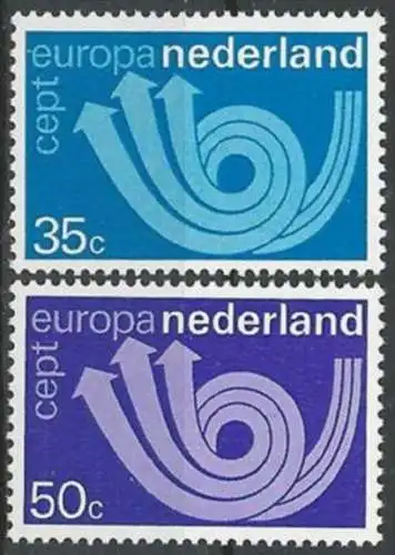 NIEDERLANDE 1973 Mi-Nr. 1011/12 ** MNH