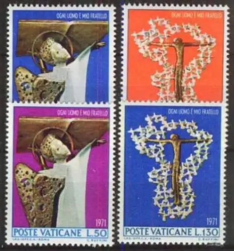 VATIKAN 1971 Mi-Nr. 577/80 ** MNH