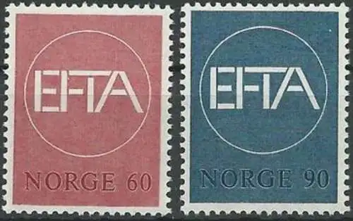 NORWEGEN 1967 Mi-Nr. 551/52 ** MNH