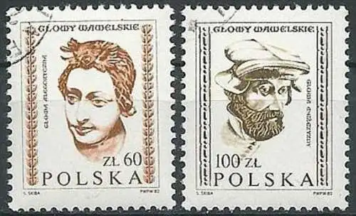 POLEN 1982 Mi-Nr. 2829/30 o used - aus Abo