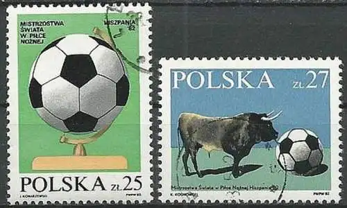 POLEN 1982 Mi-Nr. 2812/13 o used - aus Abo