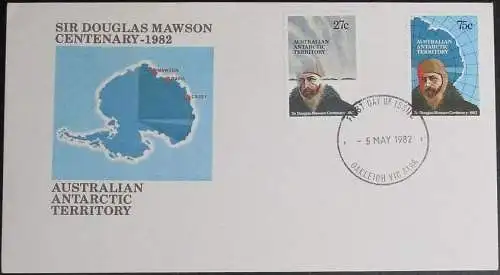 AUSTRALIAN ANTARCTIC TERRITORY 1982 Mi-Nr. 53/54 FDC