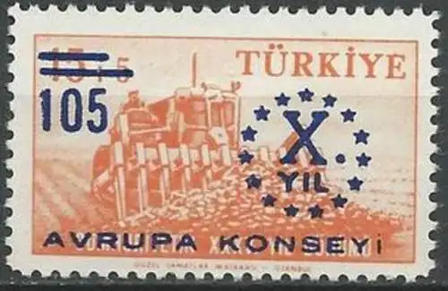 TÜRKEI 1959 Mi-Nr. 1625 ** MNH