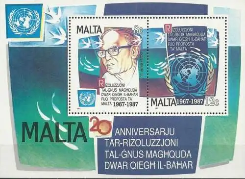 MALTA 1987 Mi-Nr. Block 10 ** MNH