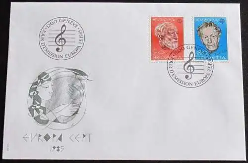 SCHWEIZ 1985 Mi-Nr. 1294/95 CEPT FDC