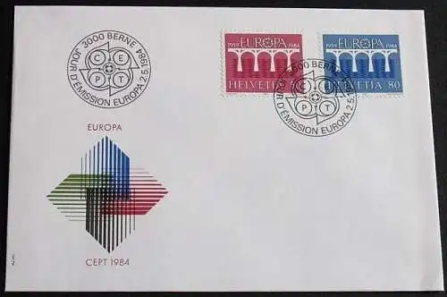 SCHWEIZ 1984 Mi-Nr. 1270/71 CEPT FDC