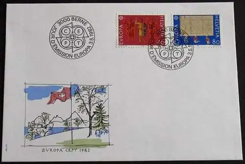 SCHWEIZ 1982 Mi-Nr. 1221/22 CEPT FDC