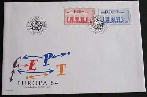 SCHWEDEN 1984 Mi-Nr. 1270/71 CEPT FDC