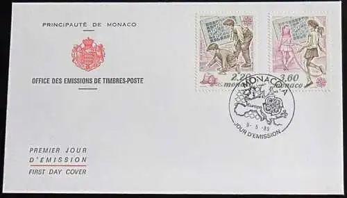 MONACO 1989 Mi-Nr. 1919/20 CEPT FDC